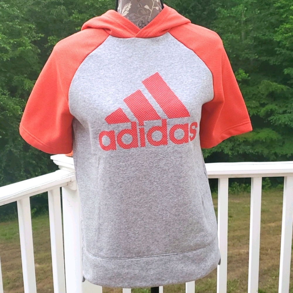 Adidas short sleeve hoodie